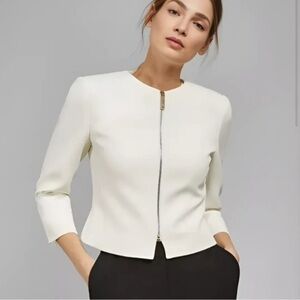 Ted Baker Eliaana Curved Hem Cropped Jacket